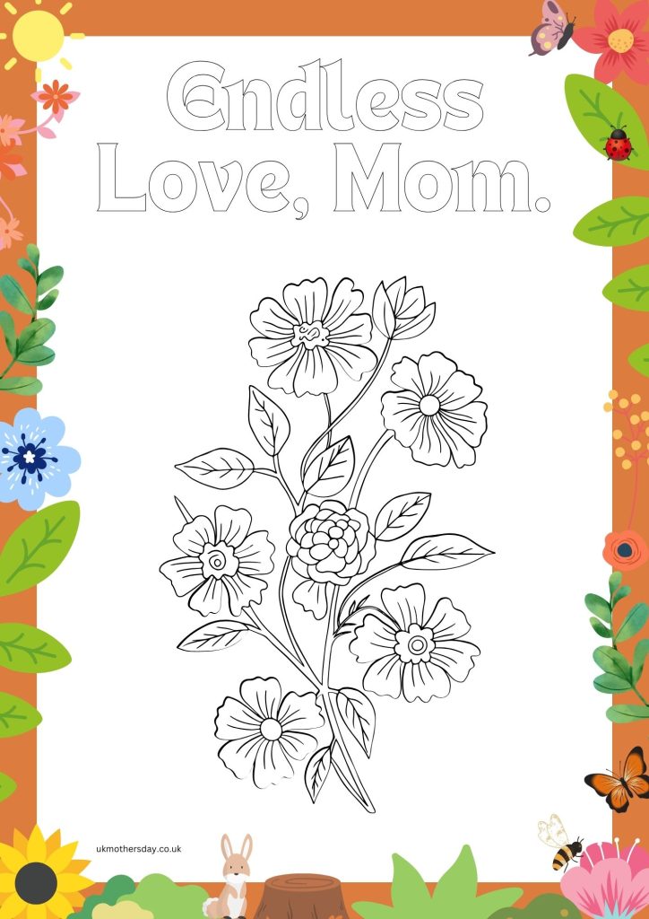 Happy Mother's Day Coloring Pages Free